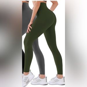 Army green buttery soft leggings